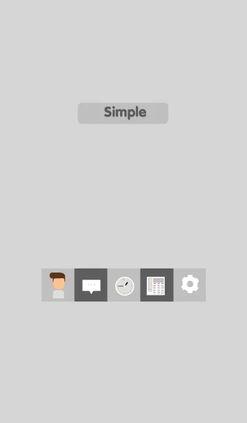 [LINE着せ替え] Simple Theme Vr.2の画像1