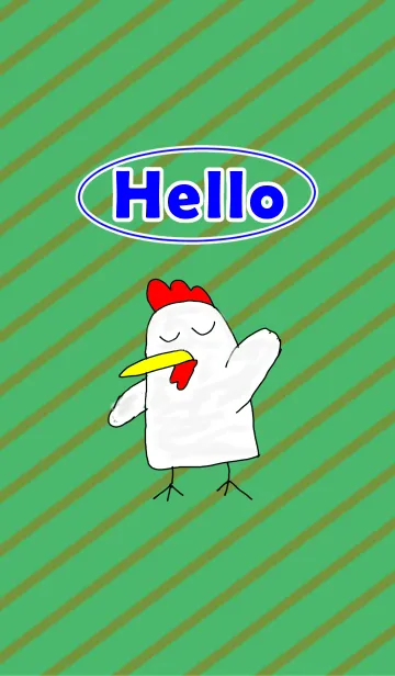 [LINE着せ替え] HELLO ニワトリの画像1