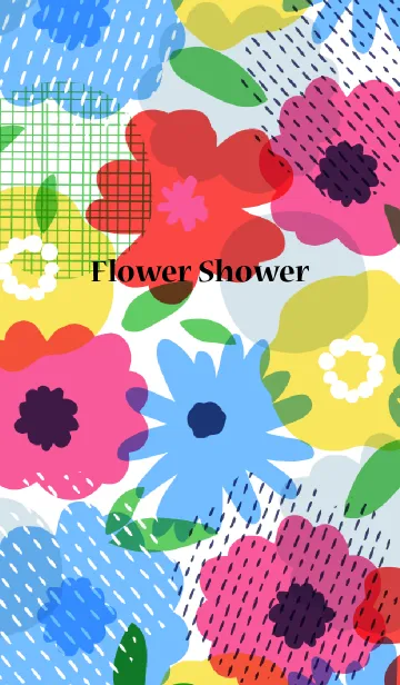 [LINE着せ替え] Flower Showerの画像1