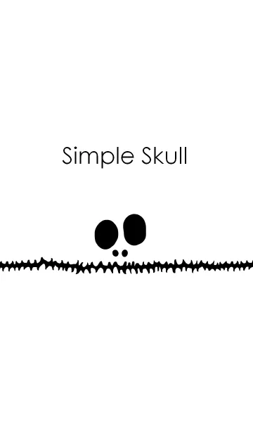 [LINE着せ替え] Simple Skull ~ Black ＆ White ~の画像1