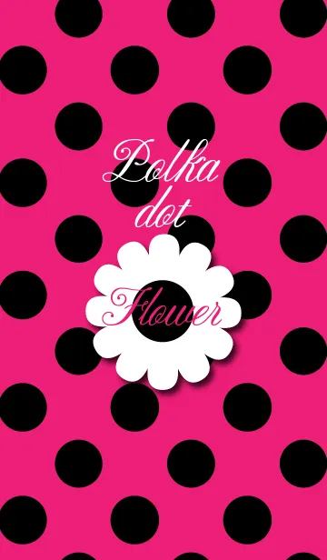 [LINE着せ替え] 水玉シリーズ4（フラワー）の画像1