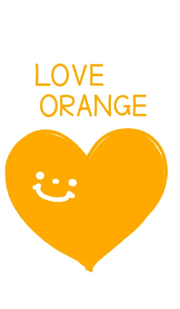 [LINE着せ替え] LOVE ORANGE！の画像1