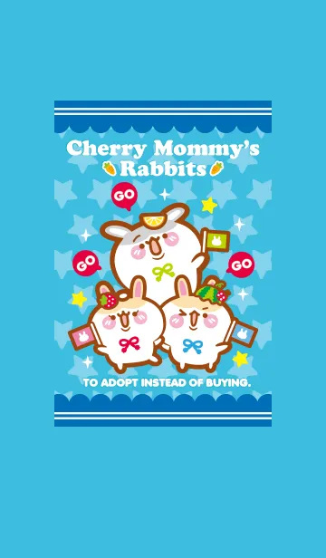 [LINE着せ替え] Cherry Mommy 's Rabbitsの画像1
