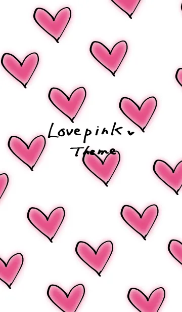 [LINE着せ替え] Love pink Themeの画像1