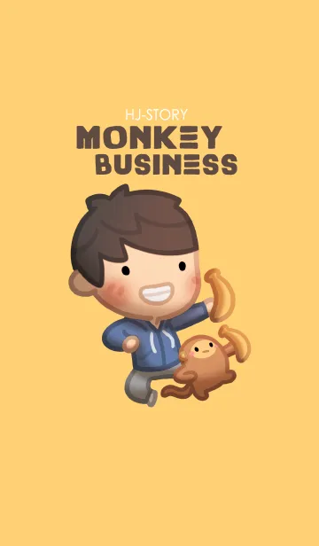 [LINE着せ替え] HJ-Story: Monkey Businessの画像1