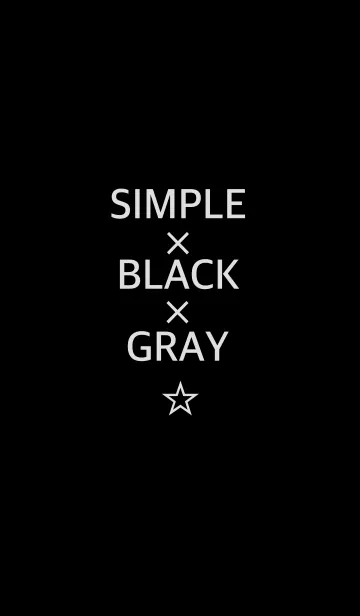 [LINE着せ替え] simple black and grayの画像1