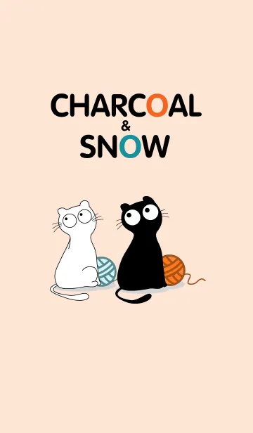 [LINE着せ替え] Charcoal and Snowの画像1