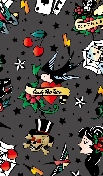 [LINE着せ替え] CANDY POP TATTO.01の画像1