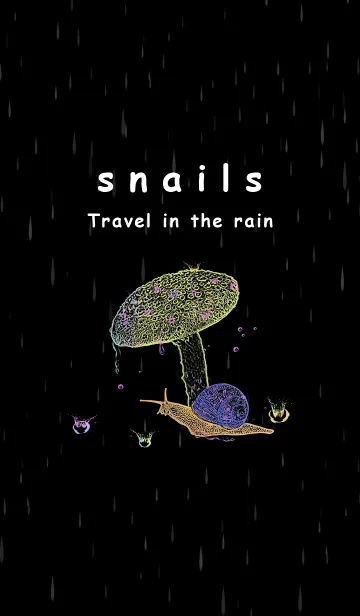 [LINE着せ替え] snails Travel in the rainの画像1