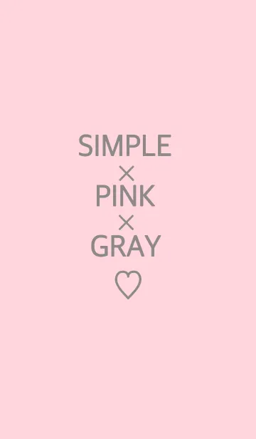 [LINE着せ替え] simple pink and gray themeの画像1