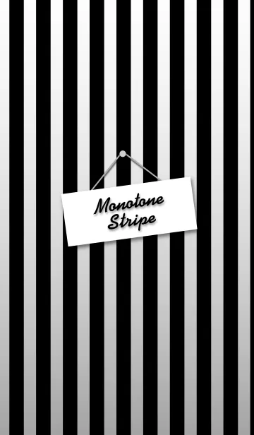 [LINE着せ替え] Monotone Stripeの画像1