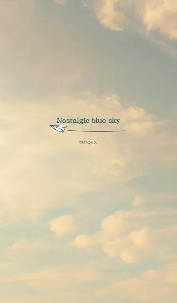 [LINE着せ替え] Nostalgic blue skyの画像1