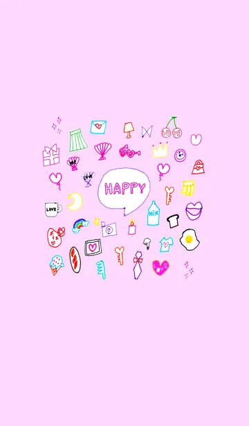 [LINE着せ替え] Happyの画像1