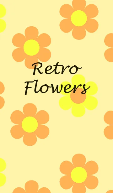 [LINE着せ替え] Retro Flowersの画像1