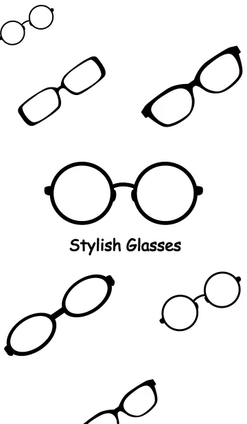 [LINE着せ替え] お洒落なメガネの画像1