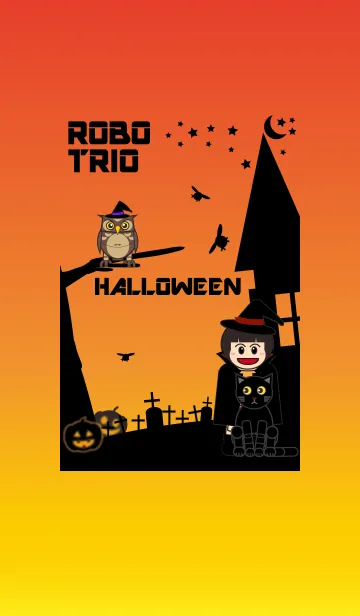 ROBOトリオ ハロウィンのLINE着せ替え