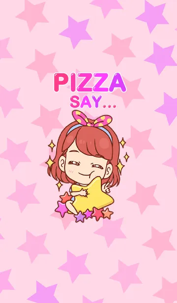 [LINE着せ替え] Pizza say.の画像1