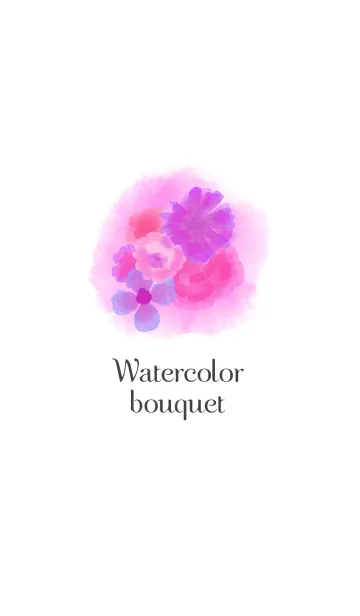 [LINE着せ替え] Watercolor bouquetの画像1