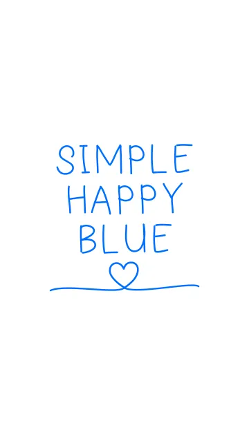 [LINE着せ替え] SIMPLE HAPPY BLUEの画像1