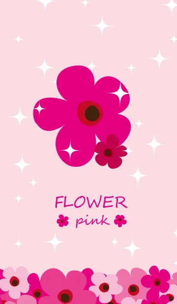 [LINE着せ替え] Powerful Pink Flowersの画像1