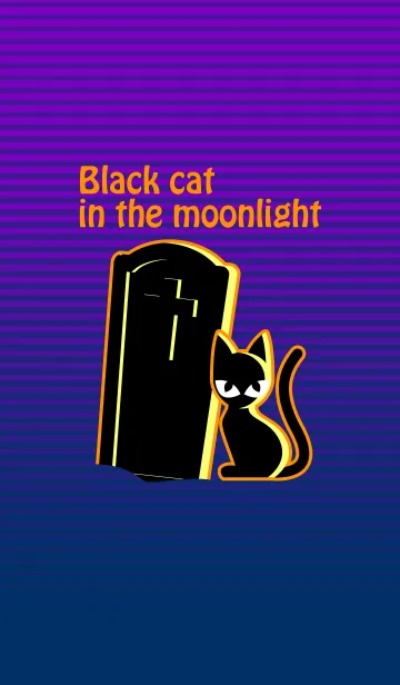 月夜の黒猫の着せ替えメイン画像