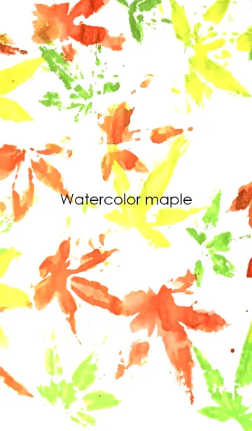 [LINE着せ替え] Watercolor mapleの画像1