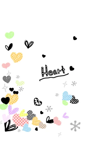 [LINE着せ替え] ♡colorful Heart♡の画像1