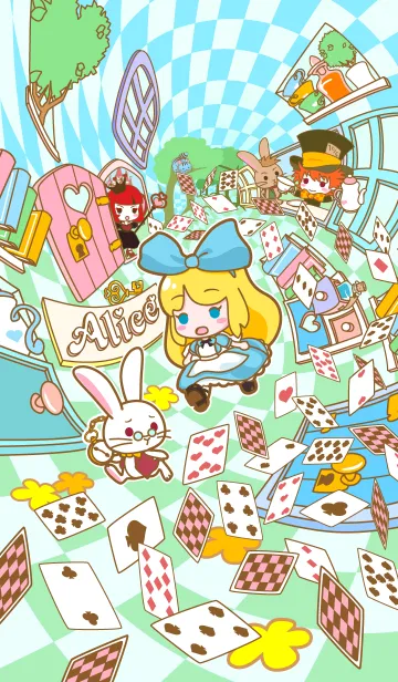[LINE着せ替え] 不思議の国のアリスちゃん カラフルの画像1