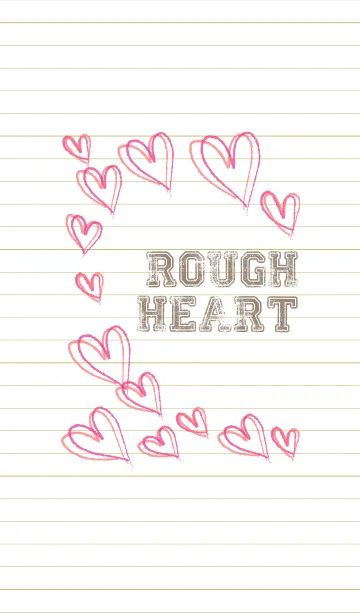 [LINE着せ替え] ラフなハートの着せ替えの画像1