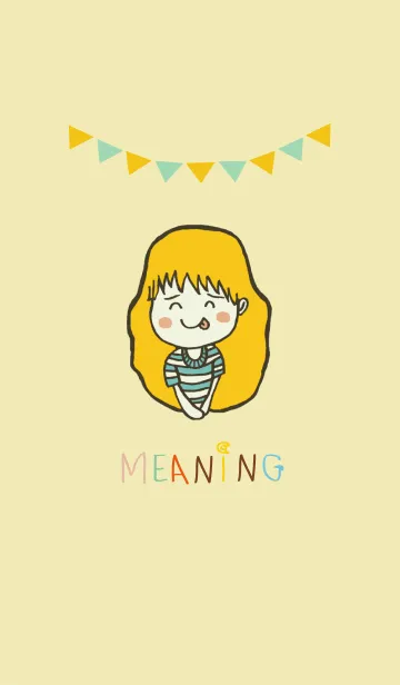 [LINE着せ替え] Meaning Chubby Girlの画像1