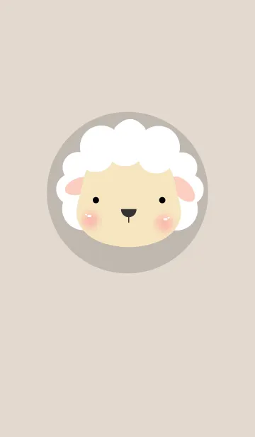 [LINE着せ替え] Simple sheepの画像1