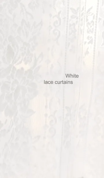 [LINE着せ替え] White lace curtainsの画像1