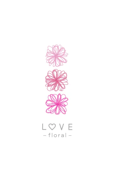 [LINE着せ替え] 花LOVE12-水彩画-の画像1