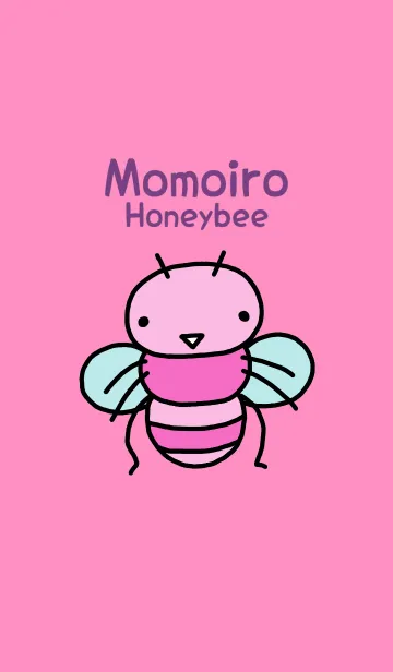 [LINE着せ替え] ももいろミツバチの画像1