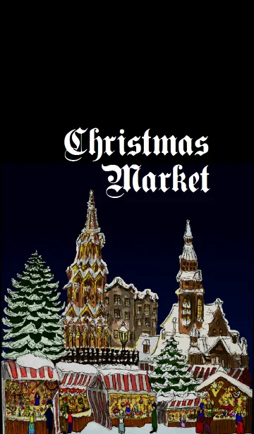 [LINE着せ替え] Christmas Marketの画像1