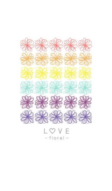 [LINE着せ替え] 花LOVE13-水彩画-の画像1