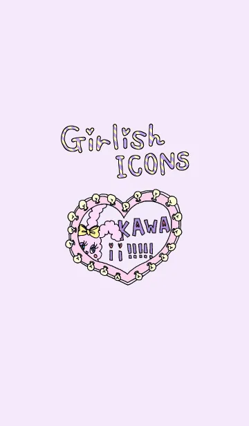 [LINE着せ替え] Girlish iconsの画像1