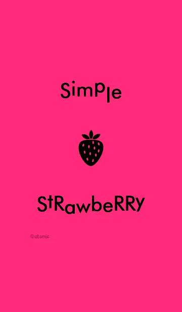 [LINE着せ替え] シンプル <苺>の画像1