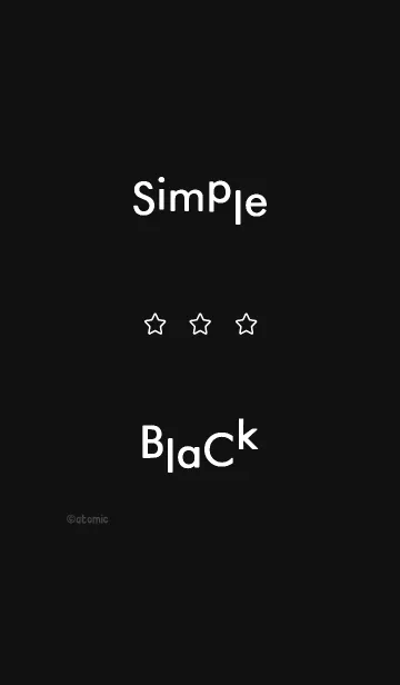 [LINE着せ替え] シンプル <ブラック＆ミニマム>の画像1