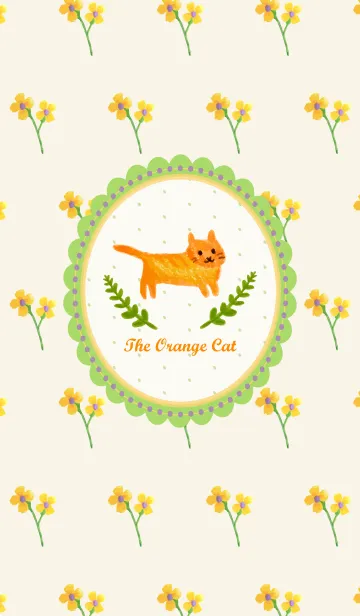 [LINE着せ替え] The Orange Catの画像1