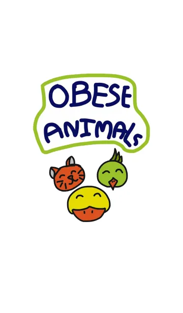 [LINE着せ替え] Obese animalsの画像1