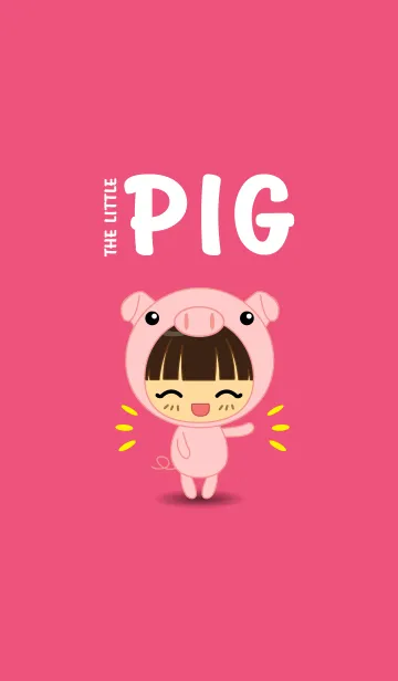 [LINE着せ替え] Little Pink Pigの画像1