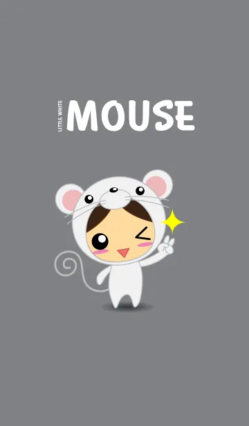[LINE着せ替え] Little White Mouseの画像1