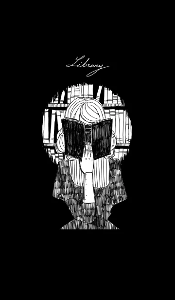 [LINE着せ替え] Midnight Libraryの画像1