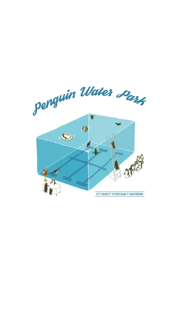 [LINE着せ替え] ペンギンプールへようこそ！の画像1