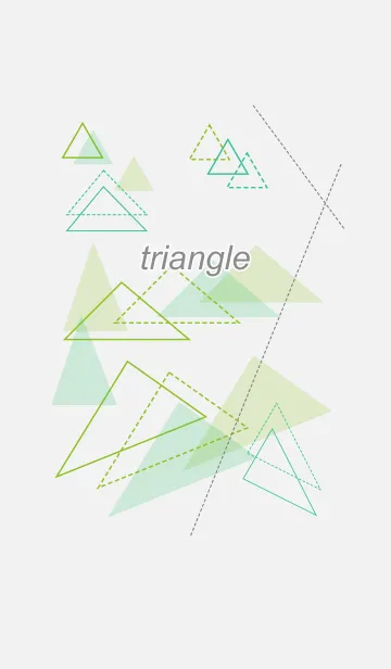[LINE着せ替え] みどり三角の画像1