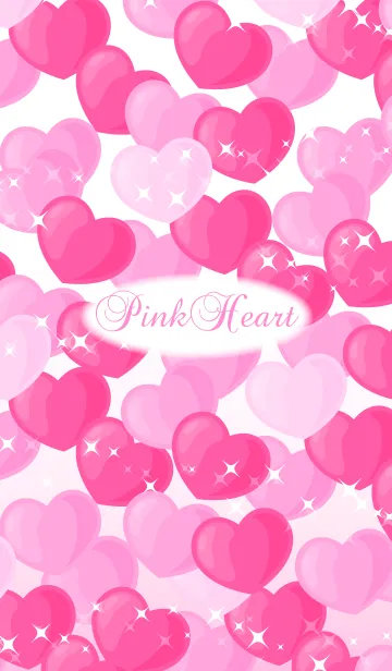 [LINE着せ替え] Pink Heart #01の画像1