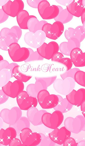Pink Heart #01のLINE着せ替え
