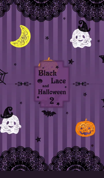 [LINE着せ替え] Black Lace and Halloween 2の画像1