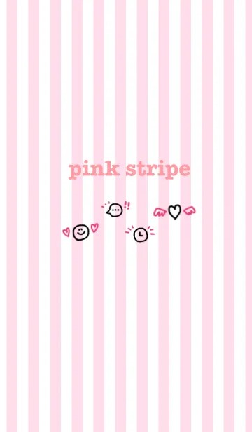 [LINE着せ替え] pink stripeの画像1